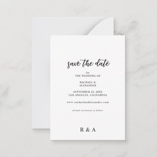 Budget Foto & Kalligrafie 2-A Aansteker Opslagdatu Notitiekaartje (Achterkant)