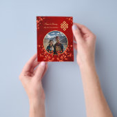 BUDGET Foto Kersenbloesem Tibetaanse bruiloft Flyer (Hand)