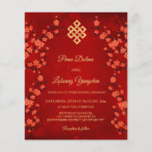 BUDGET Foto Kersenbloesem Tibetaanse bruiloft Flyer (Achterkant)