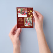 BUDGET FOTO Kerst- of feestdagenkaart Gouden tekst Flyer (Hand)