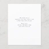 Budget foto Kerstkaart winter Viering kaart (Achterkant)