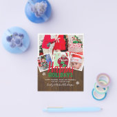 BUDGET Foto Kerstvakantiekaarten - Collage Flyer (Enkel)