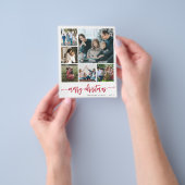 Budget foto Merry kerstscript Holiday Kaart (Hand)