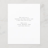 Budget foto Merry kerstscript Holiday Kaart (Achterkant)