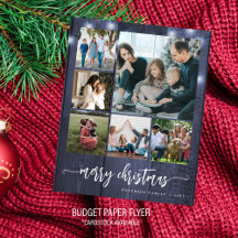 Budget foto Merry Kerstwinter Holiday Kaart