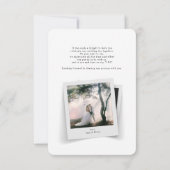 Budget foto met handschrift bruiloft Hartelijk dan Notitiekaartje (Achterkant)