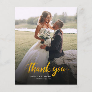 Budget Foto met handschrift Wedding Hartelijk dank