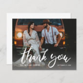 Budget Foto Modern Calligrafie 2 Hartelijk dank (Voorkant / Achterkant)