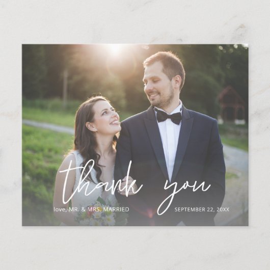 Budget Foto Modern Calligrafie 3 Hartelijk dank Flyer (Voorkant)