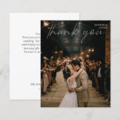 Budget Foto Modern Chic Handwrite Hartelijk dank (Voorkant / Achterkant)