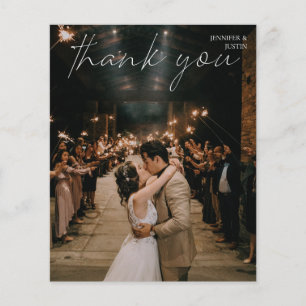 Budget Foto Modern Chic Handwrite Hartelijk dank