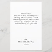 Budget Foto Modern Chic Handwriting Dank u LG (Achterkant)