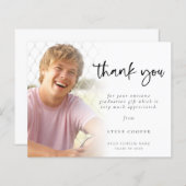 Budget Foto modern script Afstuderen Dank u (Voorkant / Achterkant)