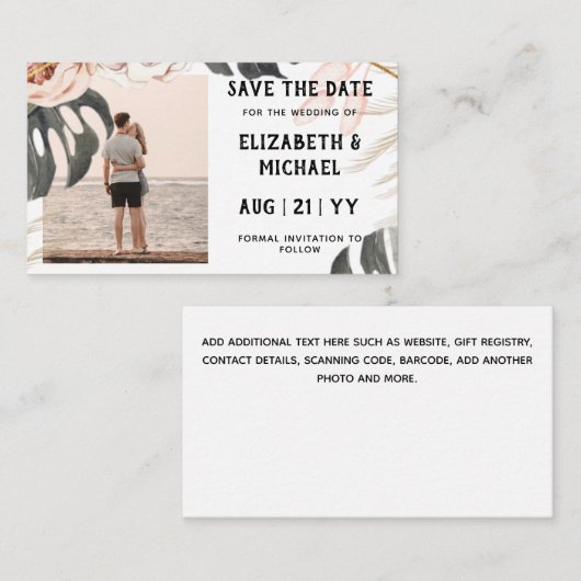 BUDGET Foto Mooi Dagen Tropisch Strand Notitiekaartje (Voorkant / Achterkant)