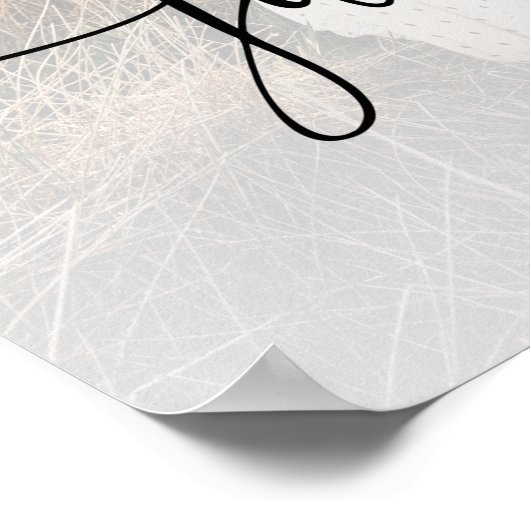 Budget Foto niets Fancy gewoon liefdesweddenschap Poster (Hoek)