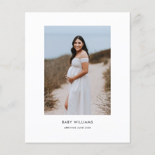 Budget foto Oh Baby Baby shower Flyer (Achterkant)