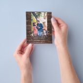 Budget Foto op Hout Bruine Sava de Datum Kaartjes  Flyer (Hand)