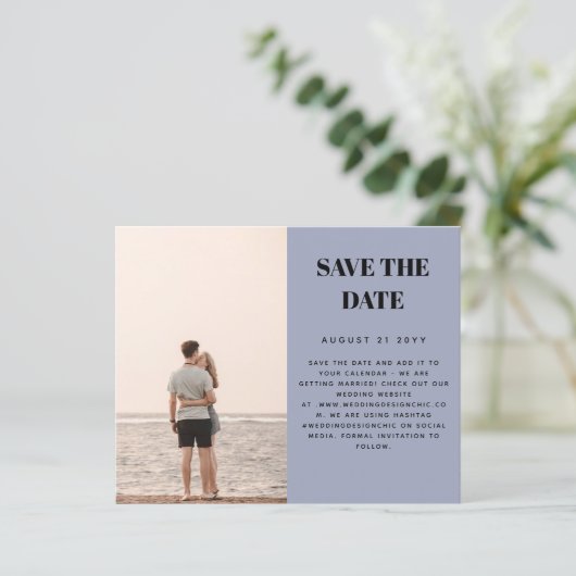 BUDGET Foto Opslaan Datum Minimalistisch Eenvoudig (Staand voorkant)