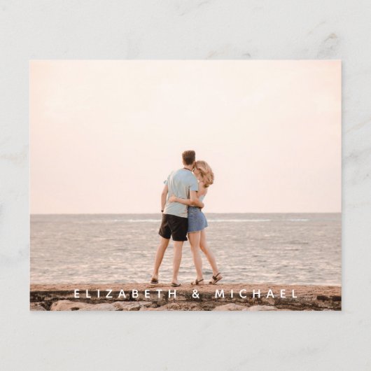 BUDGET Foto Opslaan Datum Minimalistisch Eenvoudig (Achterkant)