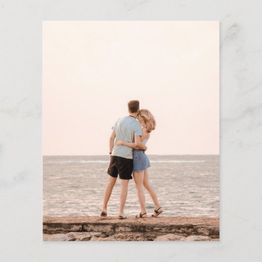 BUDGET Foto Opslaan Datum Minimalistisch Eenvoudig (Achterkant)