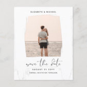 BUDGET Foto Opslaan Datum Minimalistisch Eenvoudig Flyer (Voorkant)