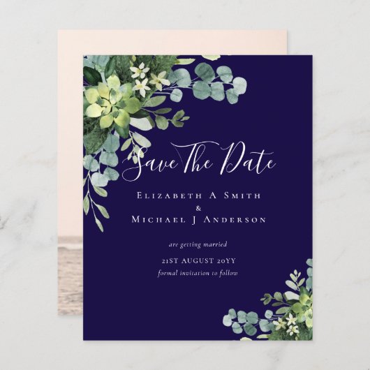 BUDGET Foto Opslagdata Eucalyptus Groene Bladeren (Voorkant / Achterkant)