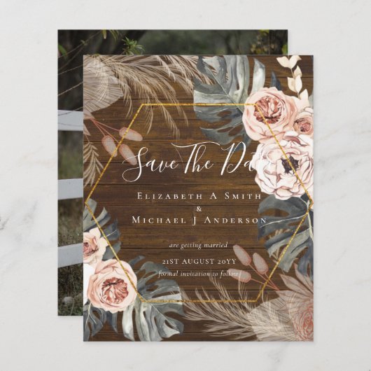 BUDGET Foto Opslagdata PAMPAS Koraal Tropisch (Voorkant / Achterkant)