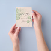 BUDGET Foto OPSLAGDATA Tropische Bladeren Goud Flyer (Hand)