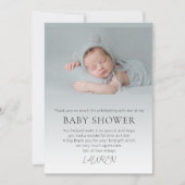 Budget foto Overlay Baby shower Kaart (Voorkant)