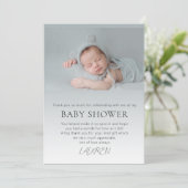 Budget foto Overlay Baby shower Kaart (Staand voorkant)