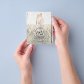 BUDGET Foto-overlay Navyblauw TROUW Uitnodiging Flyer (Hand)