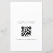 Budget foto overlay QR CODE bruiloft opslaan van d (Achterkant)