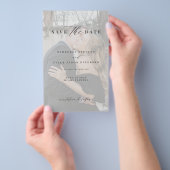 Budget foto overlay QR CODE bruiloft opslaan van d Flyer (Hand)