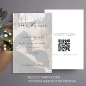 Budget foto overlay QR CODE bruiloft opslaan van d Flyer
