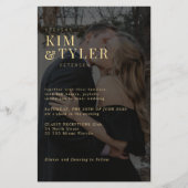 Budget foto overlay QR RSVP bruiloft uitnodiging Flyer (Voorkant)