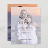 BUDGET Foto-overlay-script Trouwkaart (Voorkant / Achterkant)