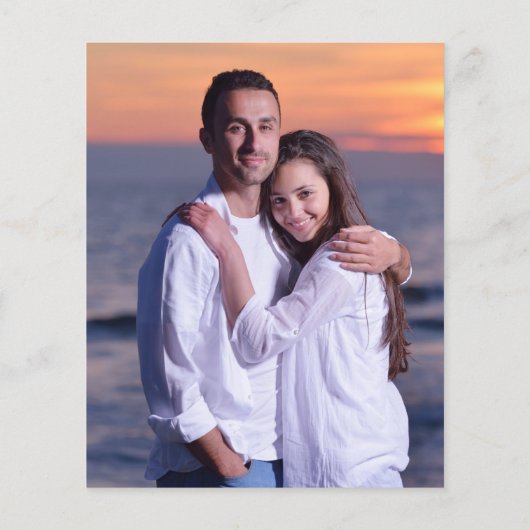 BUDGET Foto-overlay-script Trouwkaart (Achterkant)