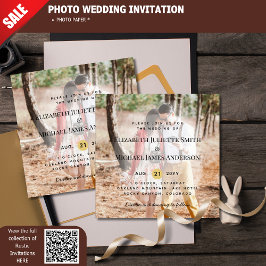 Budget FOTO - OVERLAY Wedding Invite Modern Foto Afdruk