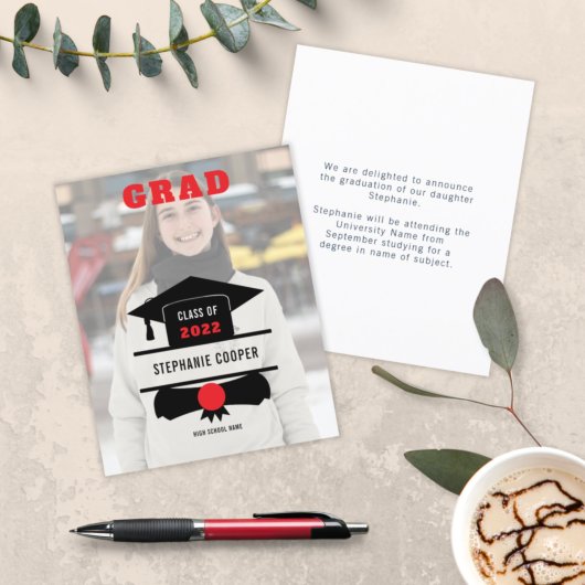 Budget Foto Pet Red Black 2022 Afstudeerder Aankon