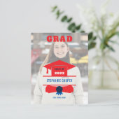 Budget Foto Pet Red Blue 2022 Afstudeerder Aankond (Staand voorkant)