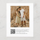 Budget foto QR Code Bruiloft uitnodiging Flyer (Achterkant)