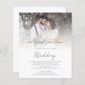 Budget Foto QR Code Script Aangepast huwelijk uitn (Voorkant / Achterkant)