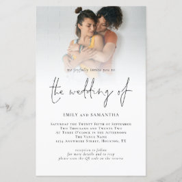 Budget Foto QR Code Script Lesbian Wedding