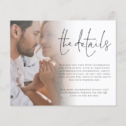 Budget Foto QR Code Weddenschap (Voorkant)