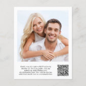 Budget Foto QR Code Weddenschappen Reception Uitno (Achterkant)