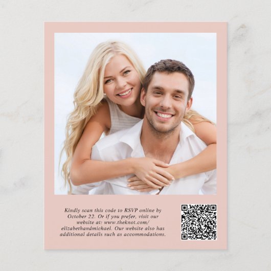 Budget Foto QR Code Weddenschappen Reception Uitno (Achterkant)