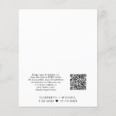 Budget Foto QR Code Weddenschappen Reception Uitno Flyer (Achterkant)
