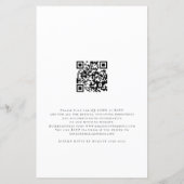 Budget Foto QR Code Wedding Evening Party Uitnodig (Achterkant)