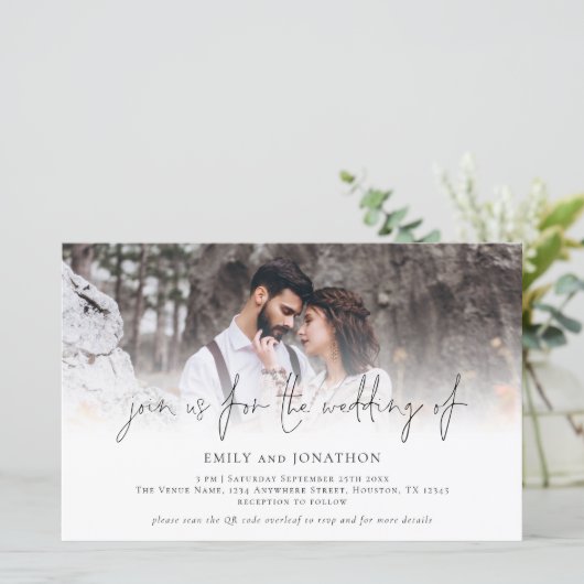 Budget Foto QR Code wordt bij ons uitgenodigd voor (Staand voorkant)