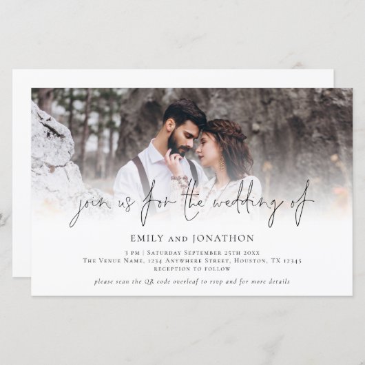 Budget Foto QR Code wordt bij ons uitgenodigd voor (Voorkant / Achterkant)